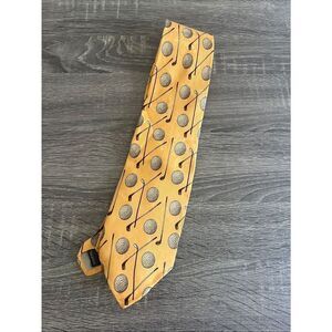 Robert Talbott Golf Ball Club Sill Novelty Tie